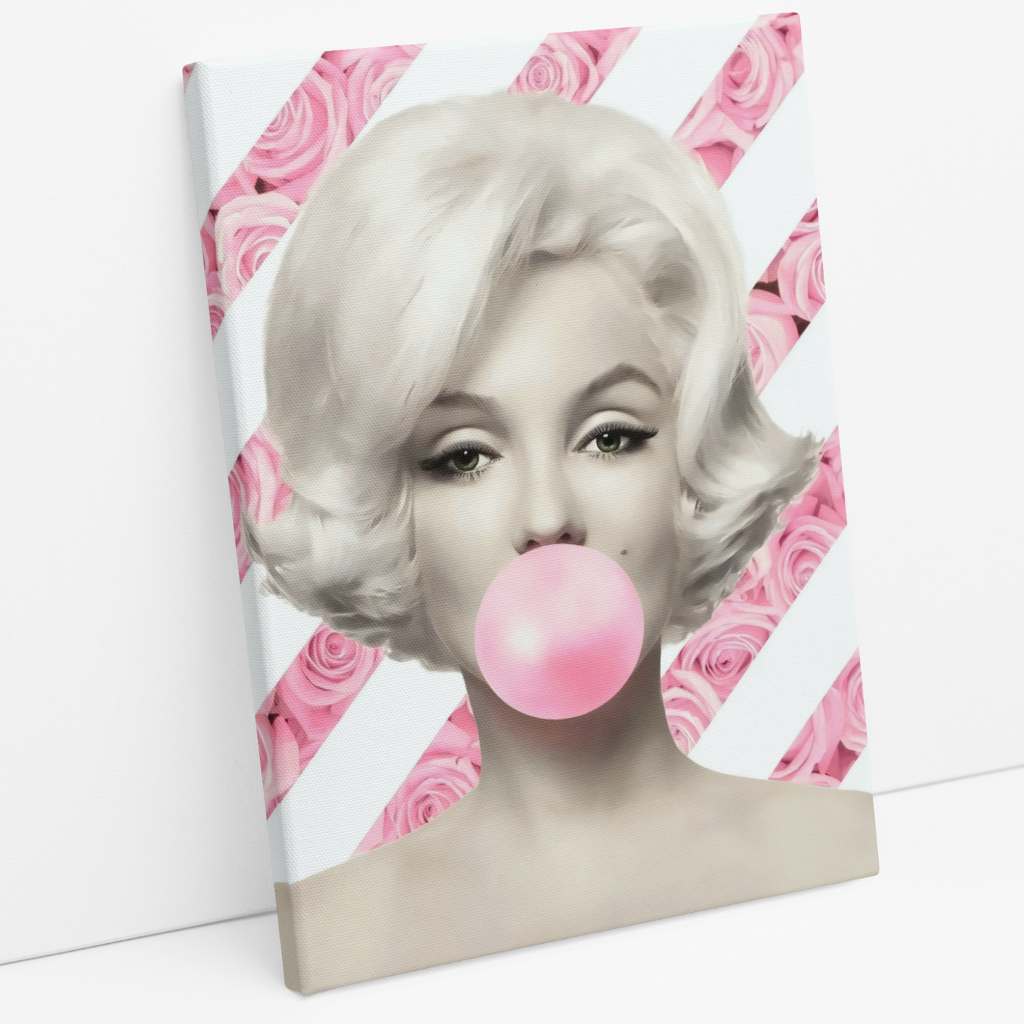 Cuadro Marilyn Monroe Bubble Gum Roses