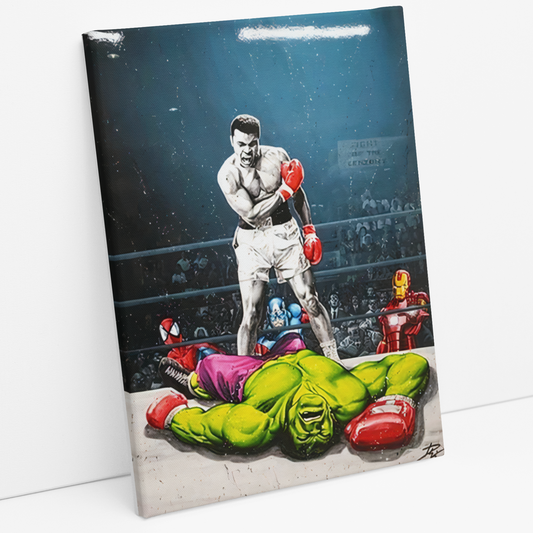 Cuadro Muhammad Ali Hulk KO