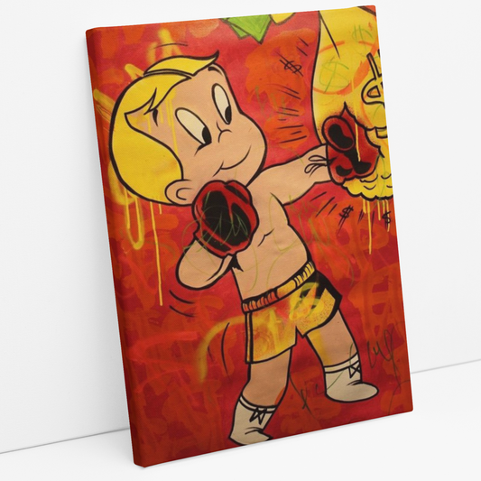Cuadro Richie Rich Boxing - Alec Monopoly