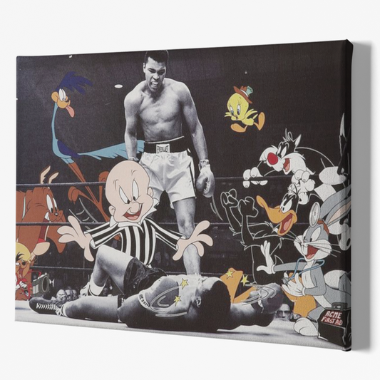 Cuadro Muhammad Ali Looney Tunes KO