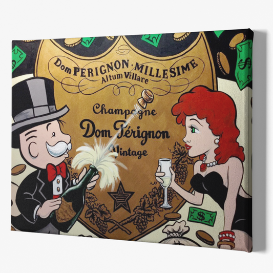 Cuadro Dom Perignon - Alec Monopoly