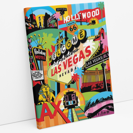 Cuadro Ciudades de EUA Arte Pop