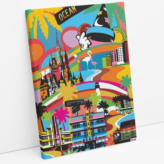 Cuadro Ciudades de EUA Arte Pop II