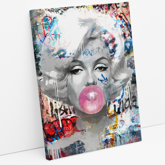 Cuadro Marilyn Monroe Bubble Gum Graffiti