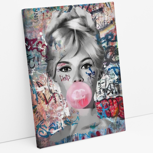 Cuadro Brigitte Bubble Gum Graffiti