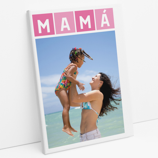 Cuadro Personalizado para Mamá con Fotografía (Vertical)