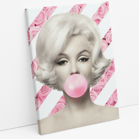 Cuadro Marilyn Monroe Bubble Gum Roses