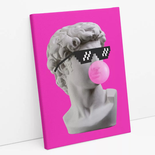 Cuadro El David Bubble Gum Pink