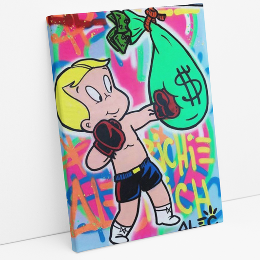 Cuadro Richie Rich Boxing I - Alec Monopoly